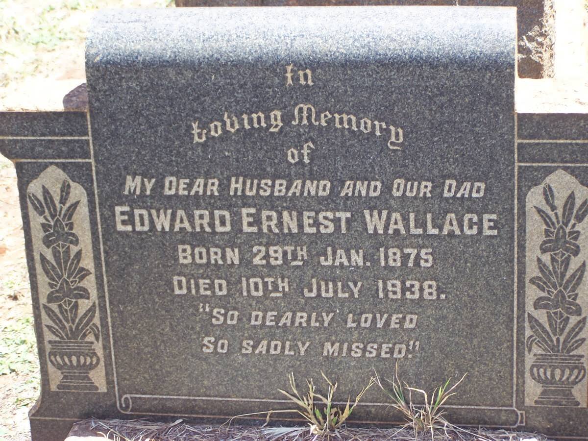 WALLACE Edward Ernest 1875-1938