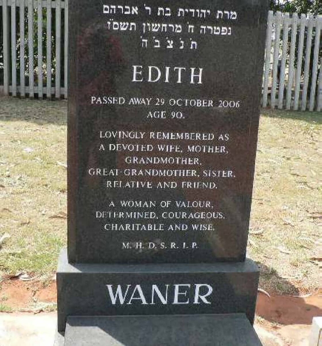 WANER Edith -2006
