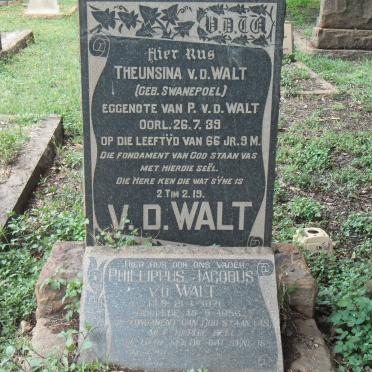 WALT Phillippus Jacobus, v.d. 1871-1956 &amp; Theunsina SWANEPOEL -1939