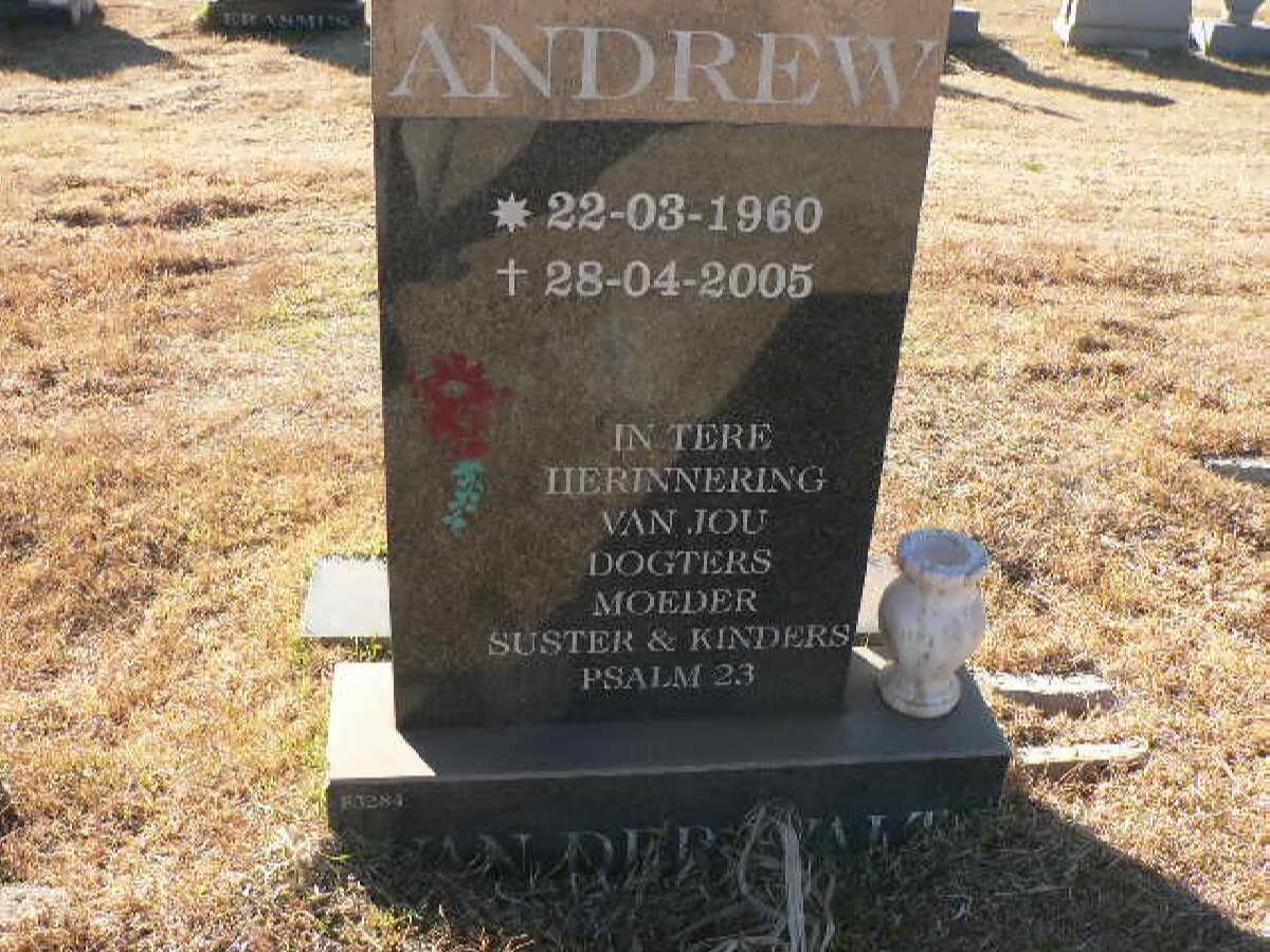 WALT Andrew, van der 1960-2005