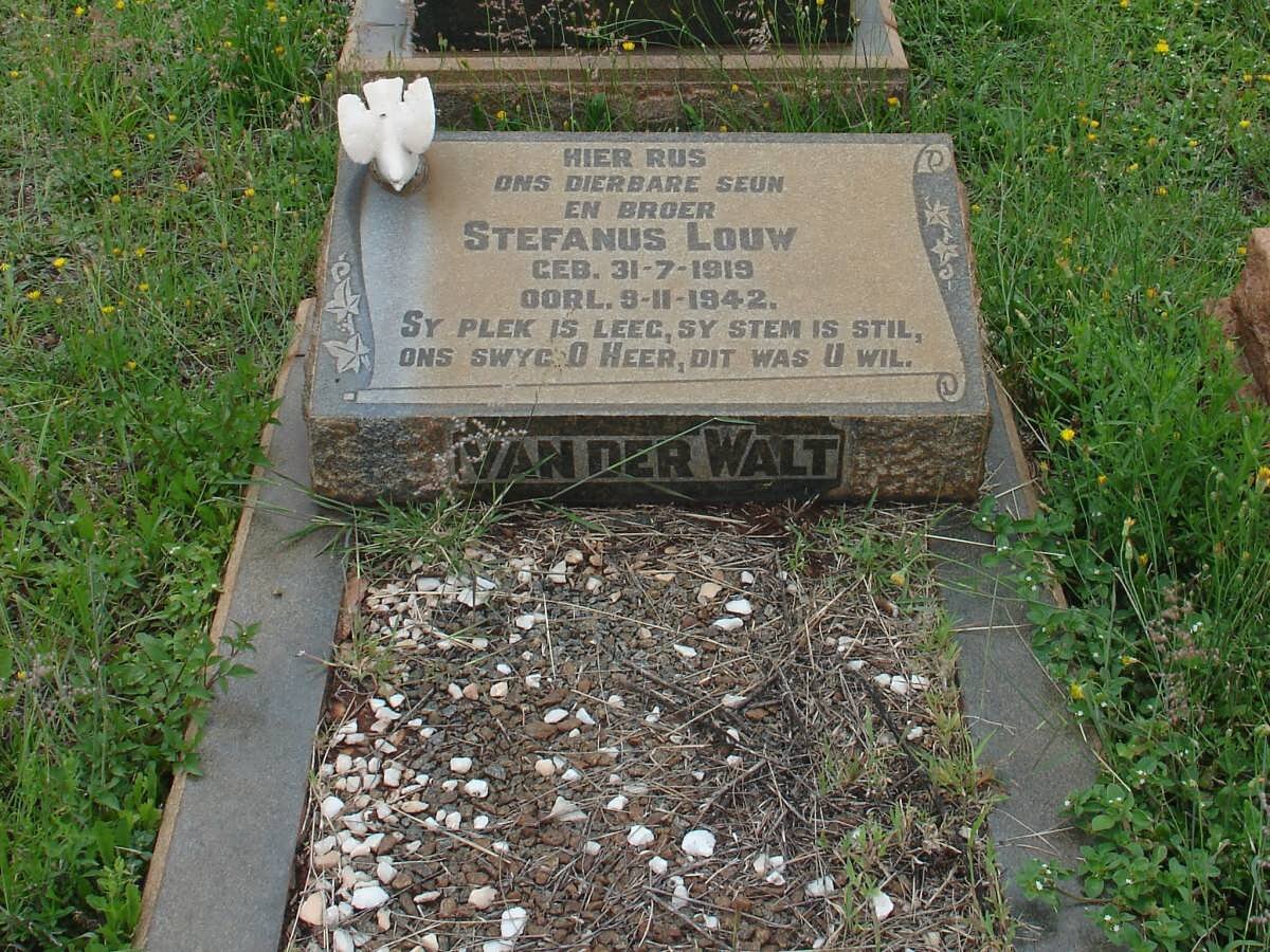 WALT Stefanus Louw, van der 1919-1942