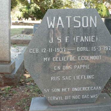 WATSON J.S.F. 1937-1972 