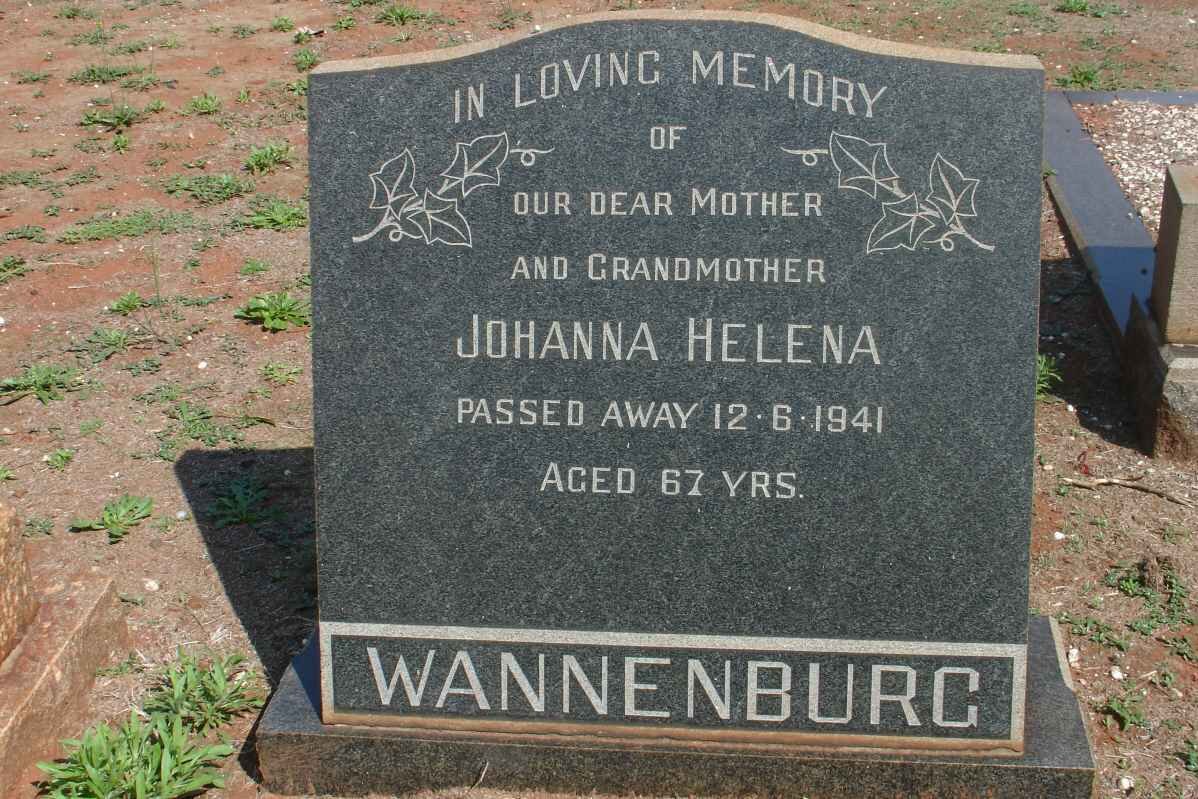 WANNENBURG Johanna Helena -1941