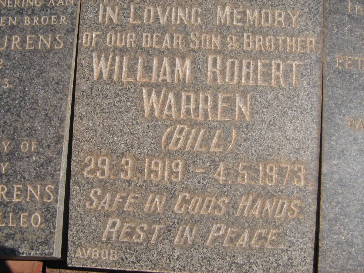 WARREN William Robert 1919-1973