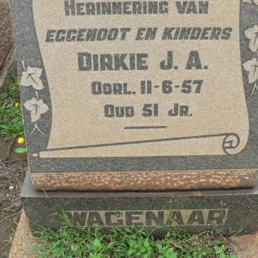 WAGENAAR Dirkie J.A. -1957