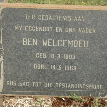 WELGEMOED Ben 1893-1969