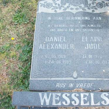WESSELS Daniël Alexander 1969-1989 &amp; Elaine Jude 1970-1987