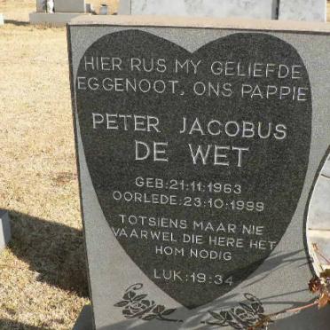 WET Peter Jacobus, de 1963-1999