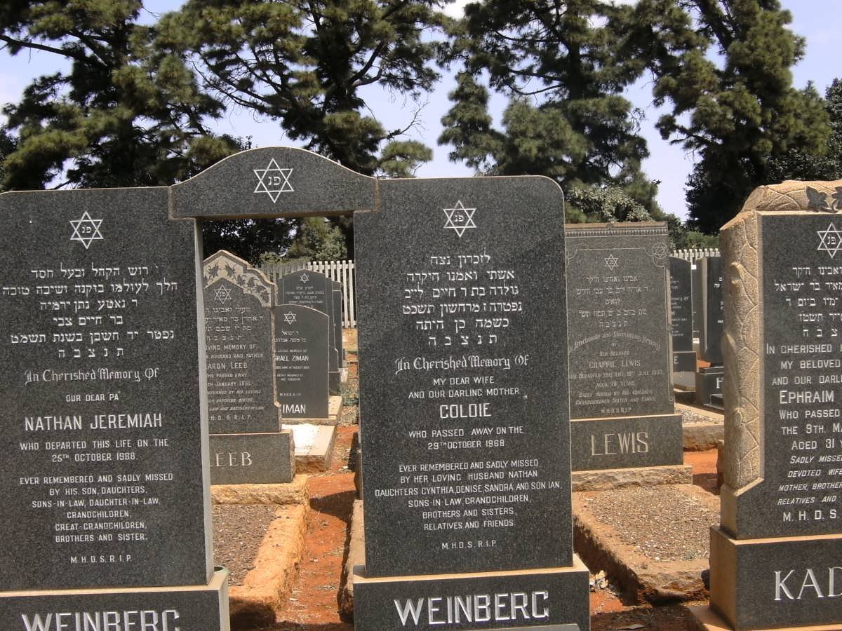 WEINBERG Nathan Jeremiah -1988 &amp; Goldie -1968