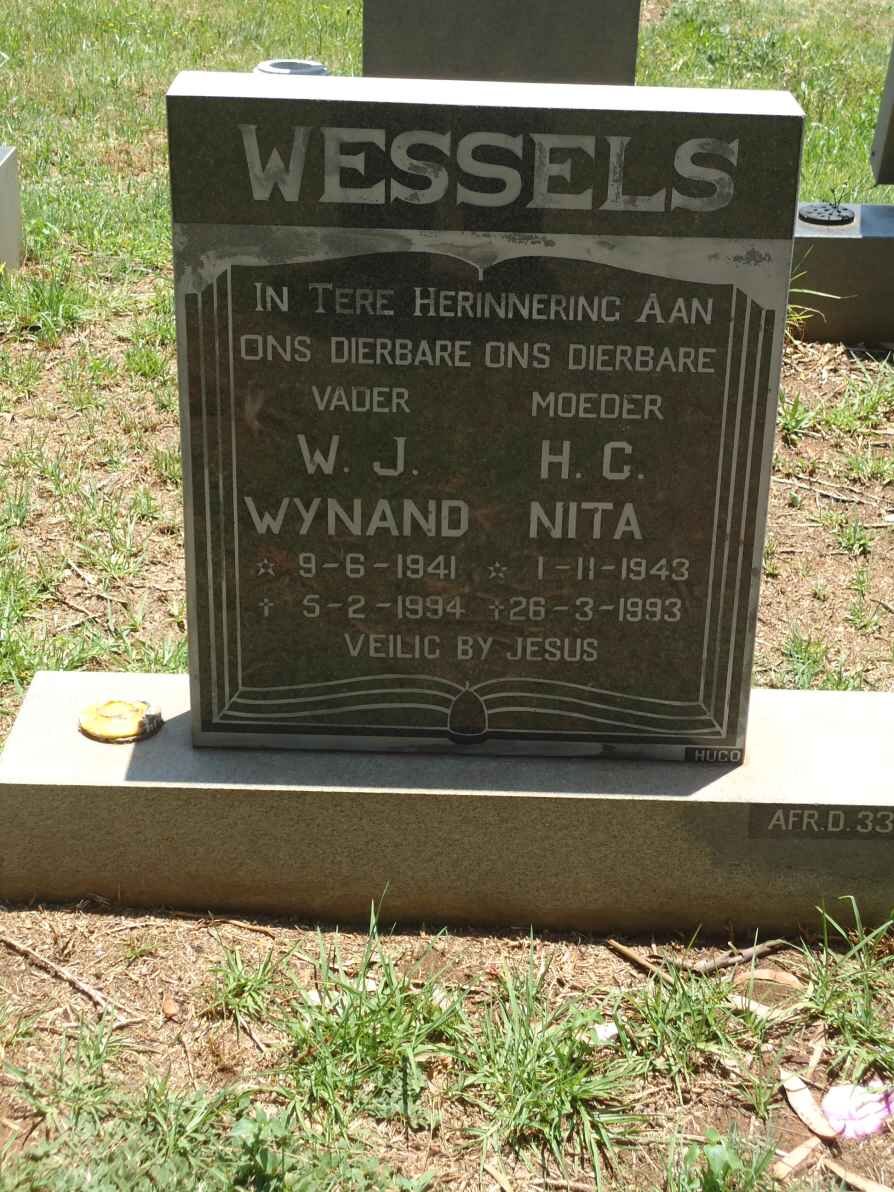 WESSELS W.J. 1941-1994 &amp; H.C. 1943-1993