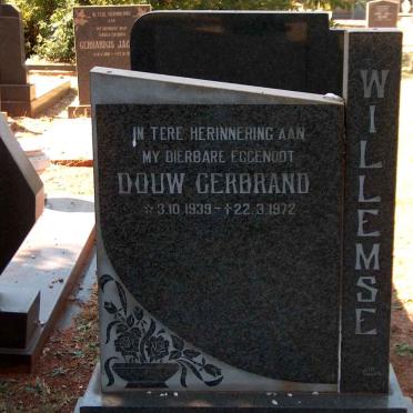 WILLEMSE Douw Gerbrand 1939-1972