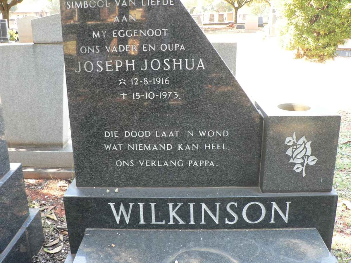 WILKINSON Joseph Joshua 1916-1973