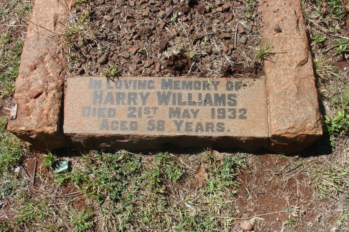 WILLIAMS Harry -1932
