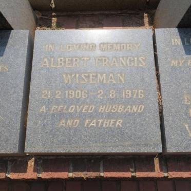 WISEMAN Albert Francis 1906-1976
