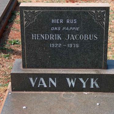 WYK Hendrik Jacobus, van 1922-1975