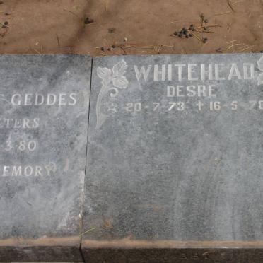WHITEHEAD Desre 1973-1978