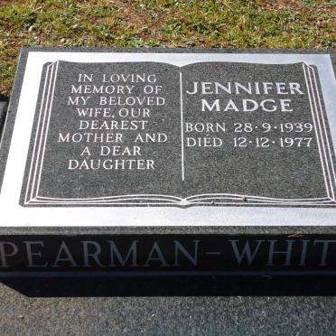 WHITE Jennifer Madge, Pearman 1939-1977