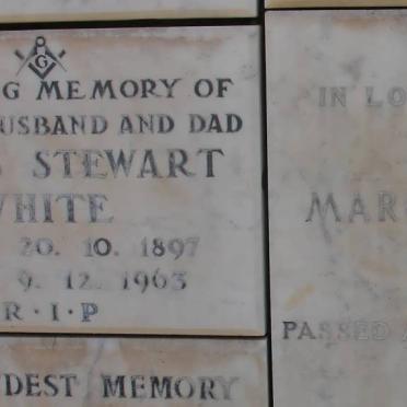 WHITE James Stewart 1897-1963 :: DEEKS Margaret Jane -1963
