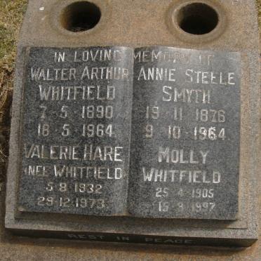 WHITFIELD Walter Arthur 1890-1964&amp; Molly 1905-1997 