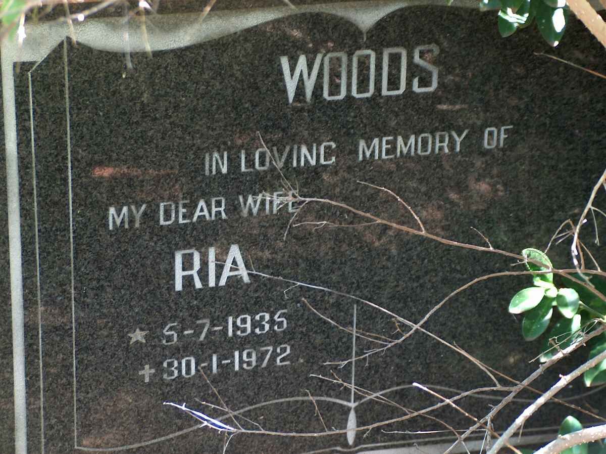 WOODS Ria 1935-1972