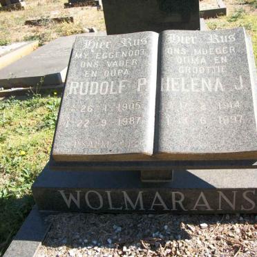 WOLMARANS Rudolf P. 1905-1987 &amp; Helena J. 1914-1997