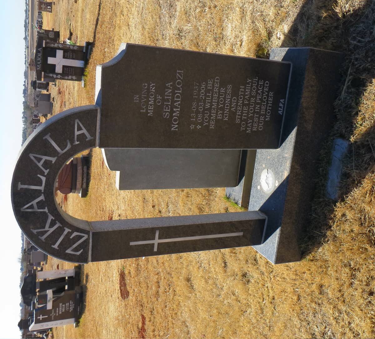 ZIKALALA Selina Nomadlozi 1937-2006