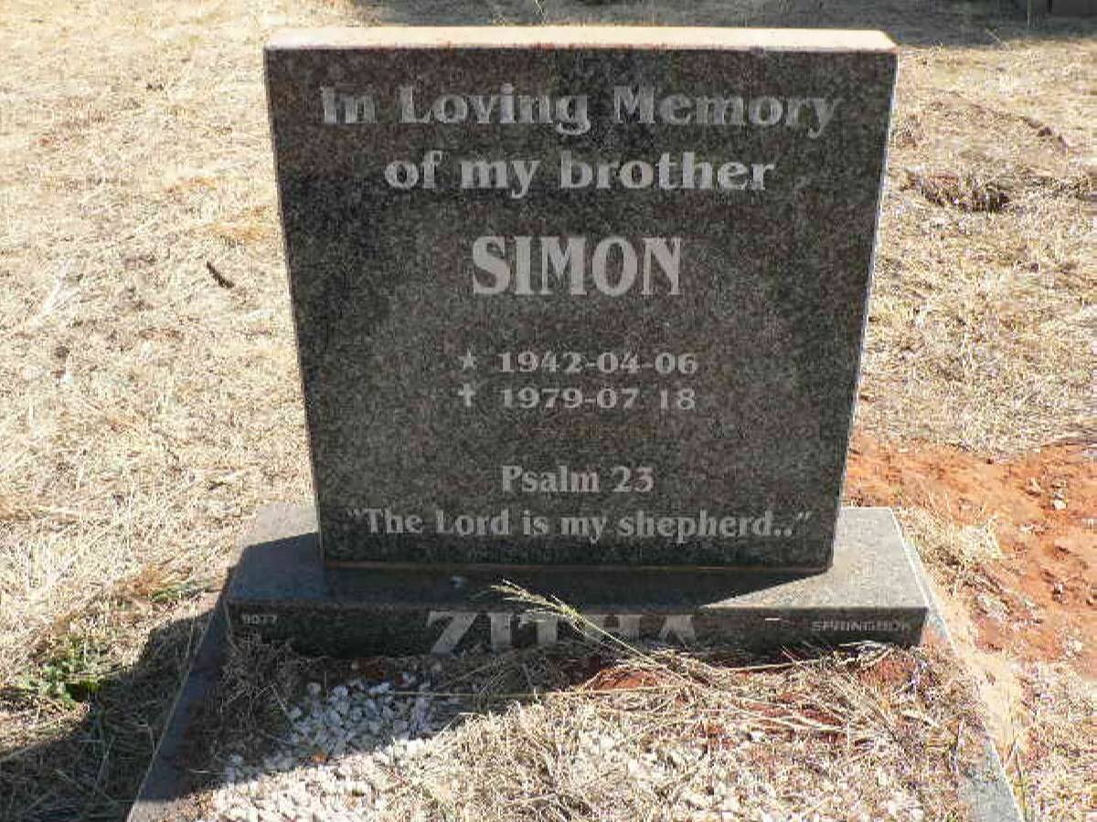 ZITHA Simon 1942-1979