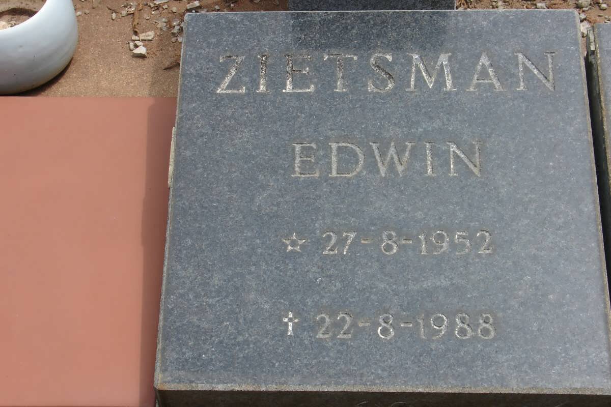 ZIETSMAN Edwin 1952-1988