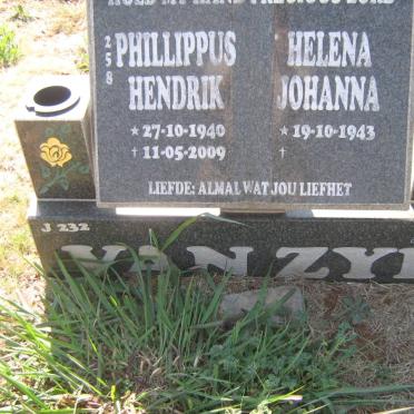 ZYL Phillippus Hendrik, van 1940-2009 Helena Johanna 1943-