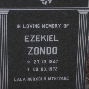 ZONDO Ezekiel 1947-1972