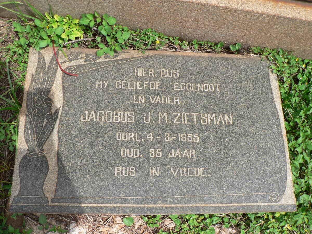 ZIETSMAN Jacobus J.M. -1855
