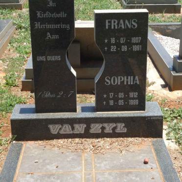 ZYL Frans, van 1907-1991 &amp; Sophia 1912-1999