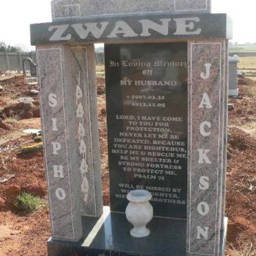 ZWANE Sipho Jackson 1967-2012