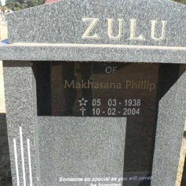 ZULU Makhasana Phillip 1938-2004