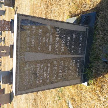 ? Jacobus Jeremia 1931-2004 &amp; Cornelia Maria 1939-