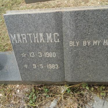 ? Martha M.G. 1900-1983