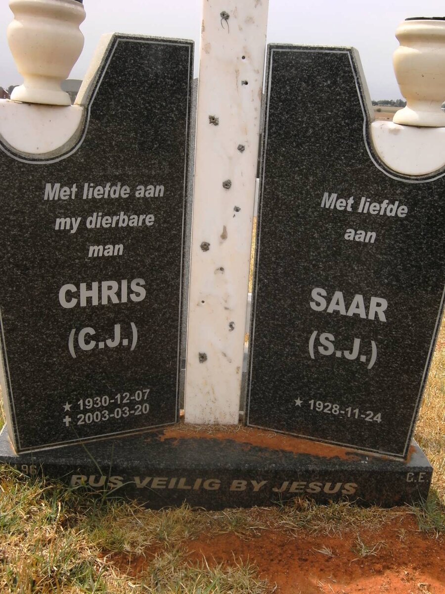 ? C.J. 1930-2003 &amp; S.J. 1928-