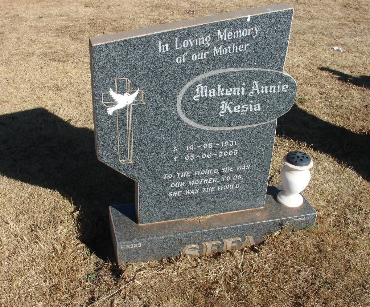 ? Makeni Annie Kesia 1931-2005