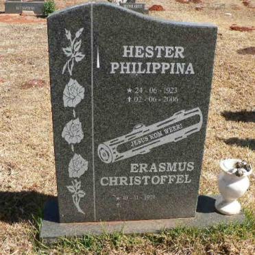 ? Erasmus Christoffel 1921- &amp; Hester Philippina 1923-2006