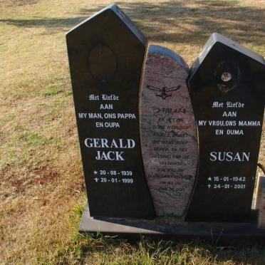 ? Gerald Jack 1939-1999 &amp; Susan 1942-2001