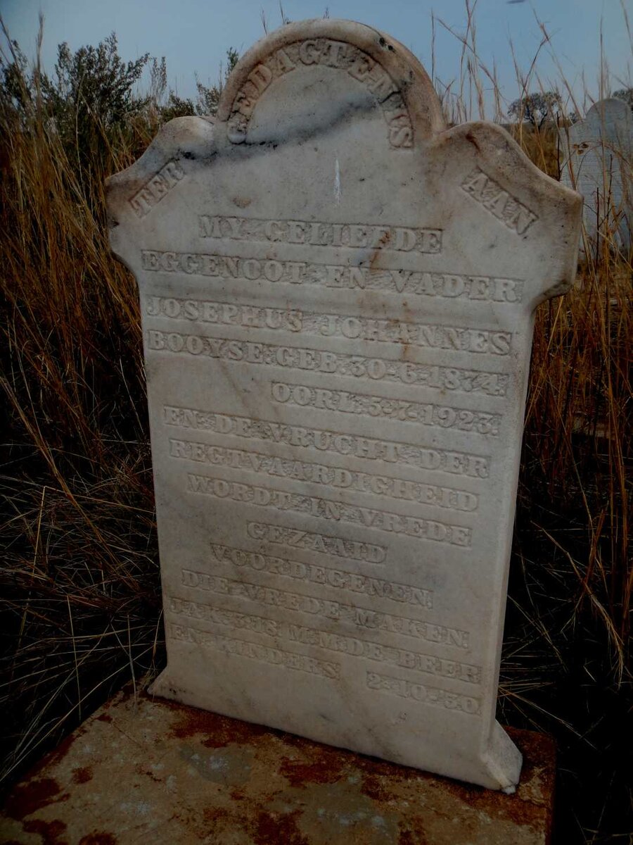 BOOYSE Josephus Johannes 1874-1923