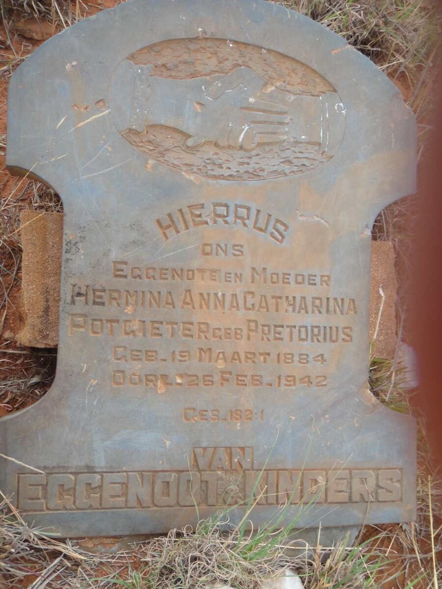 POTGIETER Hermina Anna Catharina nee PRETORIUS 1884-1942