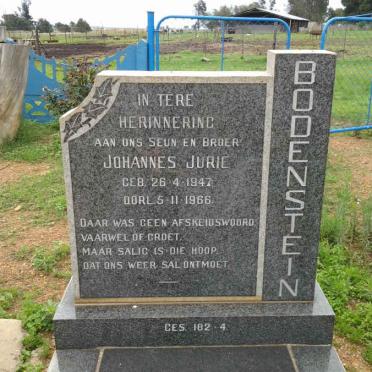 BODENSTEIN Johannes Jurie 1947-1966