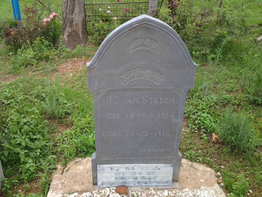 STADEN H.J., van 1850-1916