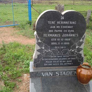 STADEN Hermanus Johannes, van 1908-1966