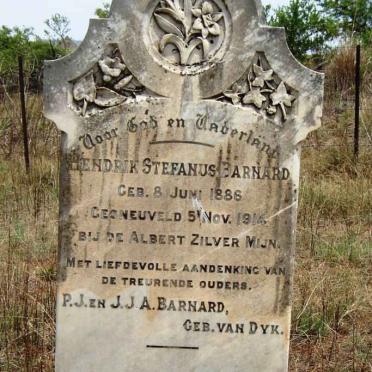 BARNARD Hendrik Stefanus 1886-1914