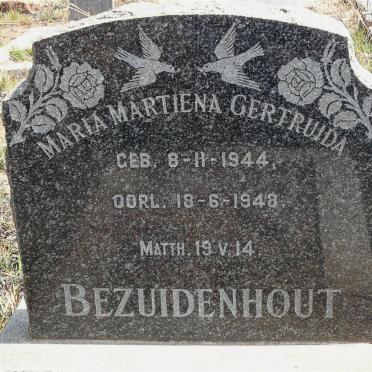 BEZUIDENHOUT Maria Martiena Gertruida 1944-1948