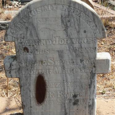 BOTES Barend Johannes Paulus 1880-1936