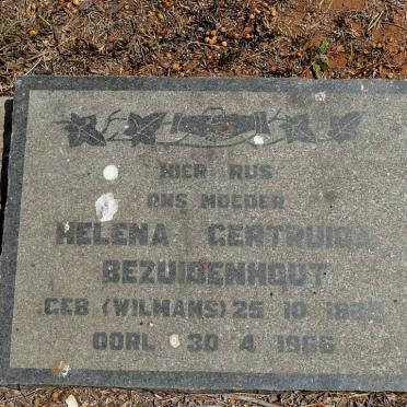 BEZUIDENHOUT Helena Gertrida nee WILMANS 18??-1966