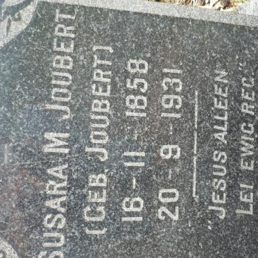 JOUBERT Susara M. 1858-1931